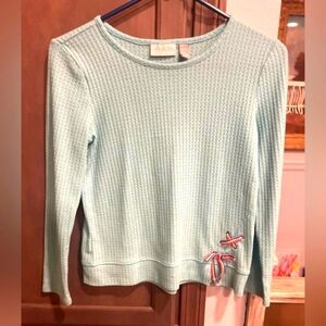 Girls waffle knit top, size 10/12